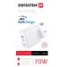 Swissten USB-C UK Travel Charger (70W) - 22045500 - White