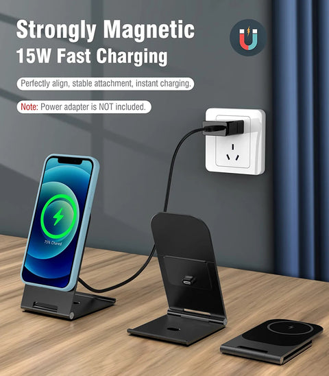 Swissten Magsafe Wireless Charging Stand - 22055518 - Black