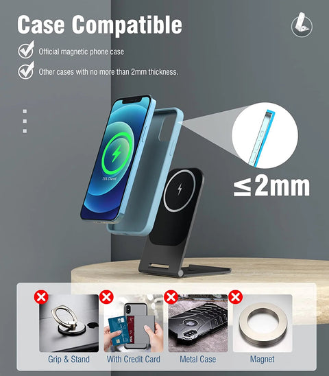 Swissten Magsafe Wireless Charging Stand - 22055518 - Black