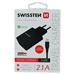 Swissten 2.1A Dual Port Travel Charger (10.5W) - 22058000 + Lightning USB Cable - Black