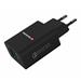 Swissten Dual Port Quickcharge Travel Adapter (23W) - 22060200 - Black