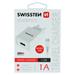 Swissten 1A Travel Charger - 22061000 + Micro USB Cable - White