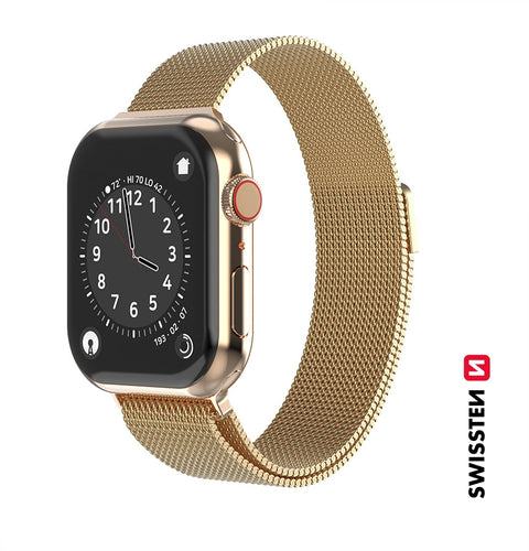 Swissten Apple Watch 38-40mm Mesh Band - 46000203 - Gold