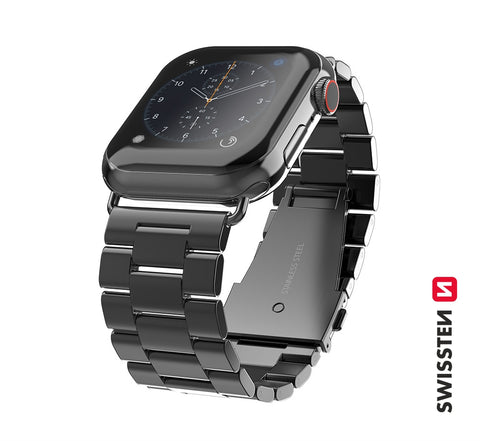 Swissten Apple Watch 38-40mm Metal Band - 46000301 - Black