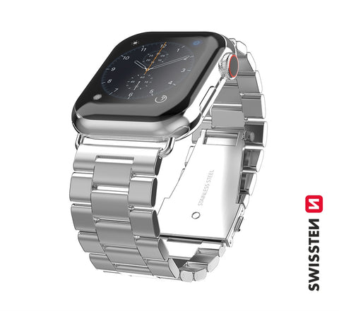 Swissten Apple Watch 38-41mm Metal Band - 46000302 - Silver