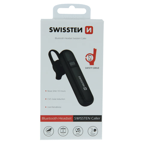 Swissten Caller Bluetooth Headset - 51104100 - Black