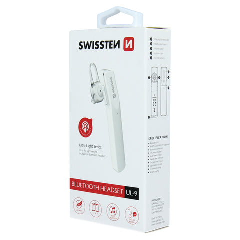 Swissten Ultra Light Bluetooth Headset - 51105100 - White