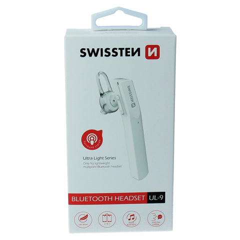 Swissten Ultra Light Bluetooth Headset - 51105100 - White