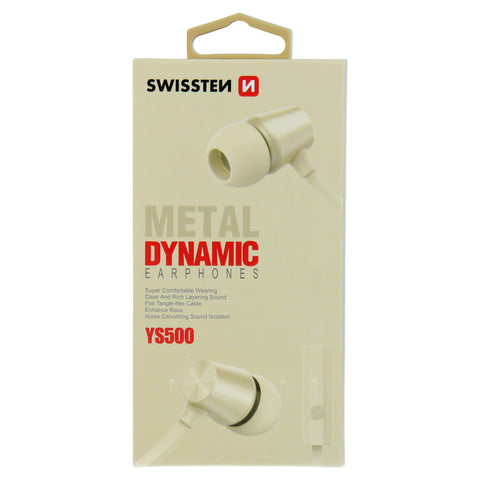 Swissten Dynamic Earbuds - 51107003 - YS500 - Gold