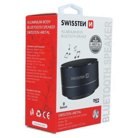 Swissten i-METAL Bluetooth Speaker - 52104431 - Black