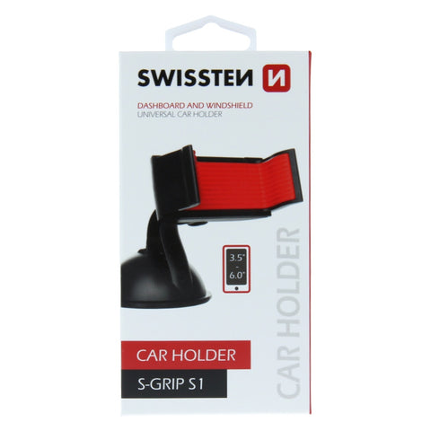 Swissten S-Grip S1 Universal Car Holder - 65009900 - Up to Phones for 6.0" - Black
