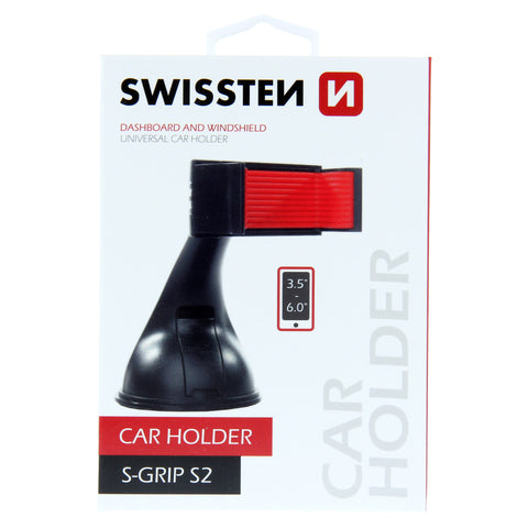 Swissten S-Grip S2 Universal Car Holder - 65010000 - Up to Phones for 6.0" - Black