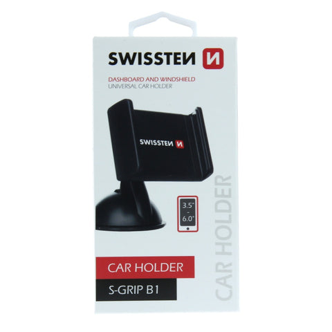 Swissten S-Grip B1 Universal Car Holder - 65010100 - Up to Phones for 6.0" - Black