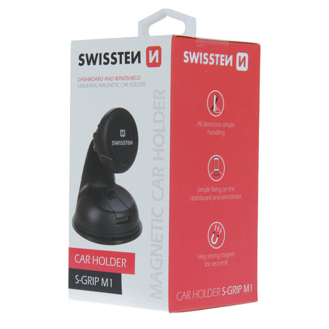 Swissten S-Grip M1 Magnetic Car Holder - 65010300 - Black