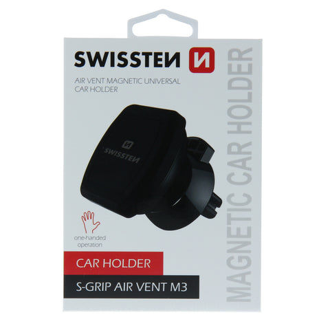 Swissten S-Grip M3 Magnetic Air Vent Car Holder - 65010307 - Black