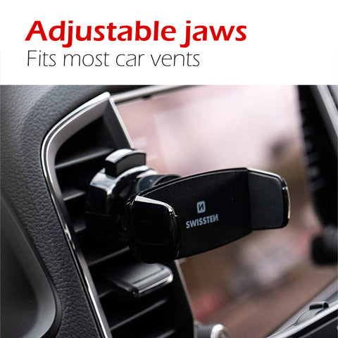 Swissten S-Grip AV-2  Air Vent Car Holder - 65010402 - Up to Phones for 6.0" - Black