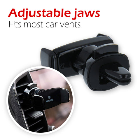 Swissten S-Grip AV-2  Air Vent Car Holder - 65010402 - Up to Phones for 6.0" - Black