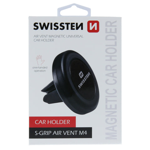 Swissten S-Grip M4 Magnetic Air Vent Car Holder - 65010403 - Black