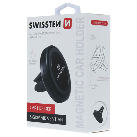 Swissten S-Grip M4 Magnetic Air Vent Car Holder - 65010403 - Black