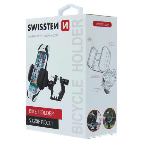 Swissten S-Grip BCCL1 Bike Holder - 65010404 - Up to Phones for 6.0" - Black