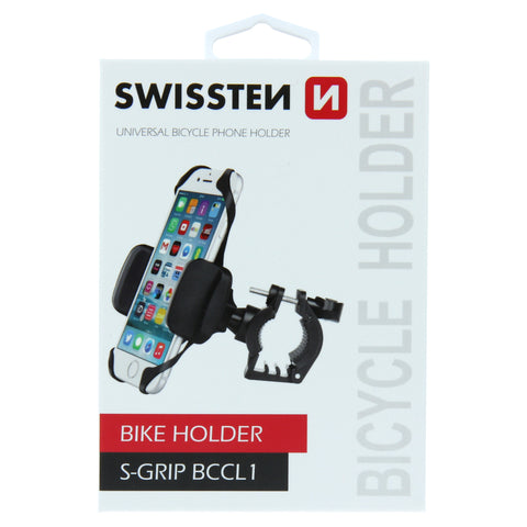 Swissten S-Grip BCCL1 Bike Holder - 65010404 - Up to Phones for 6.0" - Black