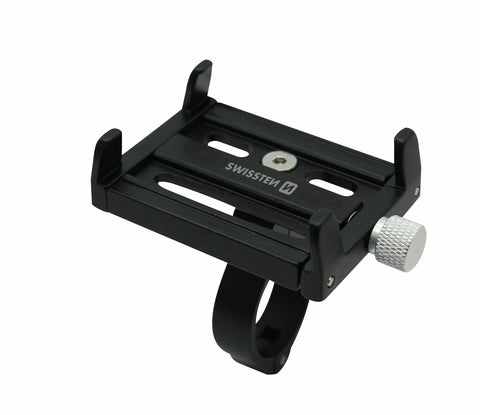 Swissten BC2 Aluminum Bike Holder - 65010406 - Up to Phones for 7.0" - Black