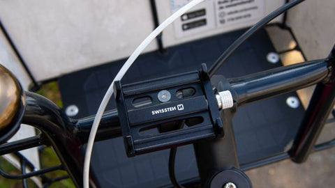 Swissten BC2 Aluminum Bike Holder - 65010406 - Up to Phones for 7.0" - Black