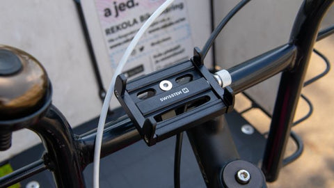Swissten BC2 Aluminum Bike Holder - 65010406 - Up to Phones for 7.0" - Black