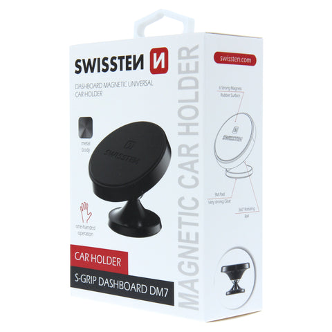Swissten S-Grip DM7 Magnetic Car Holder - 65010421 - Black