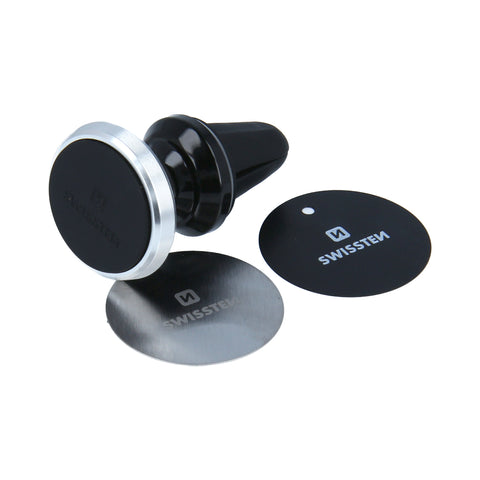 Swissten S-Grip M9 Magnetic Air Vent Car Holder - 65010424 - Silver