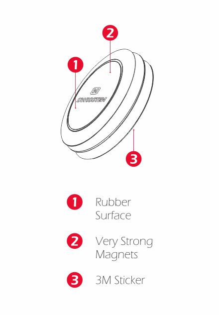 Swissten S-Grip M10 Magnetic Air Vent Car Holder - 65010425 - Black