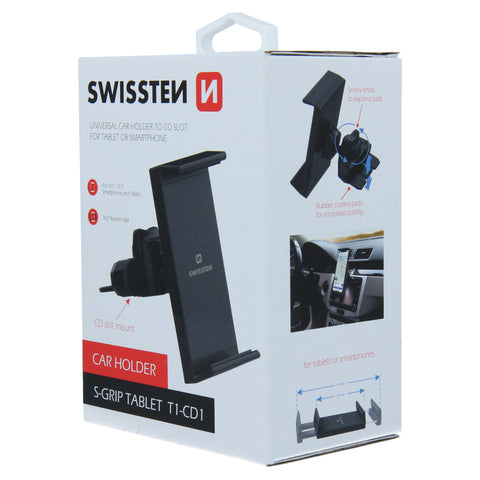 Swissten S-Grip T1-CD1 CD Slot Magnetic Car Holder - 65010504 - For Tablets - Black
