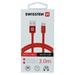 Swissten Textile Micro USB Cable - 71527301 - 3m - Red