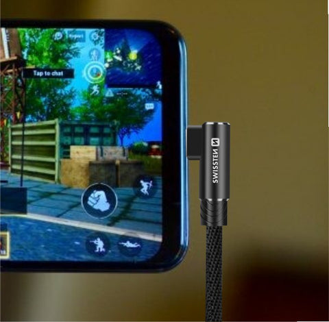 Swissten Arcade Gaming  Type-C USB Cable - 71528000 - 1.2m - Black