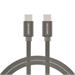 Swissten Textile Type-C to Type-C Cable - 71528202 - 2m - Silver