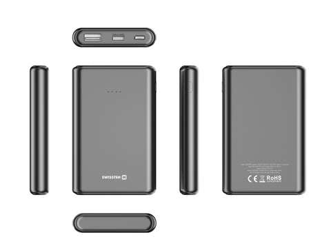 Swissten PowerLine Powerbank (10W) - 22013910 - 5000 mAh - Black