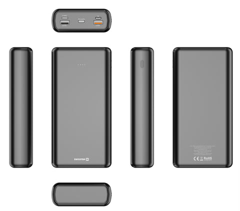 Swissten PowerLine Powerbank (20W) - 22013914 - 30.000 mAh - Black