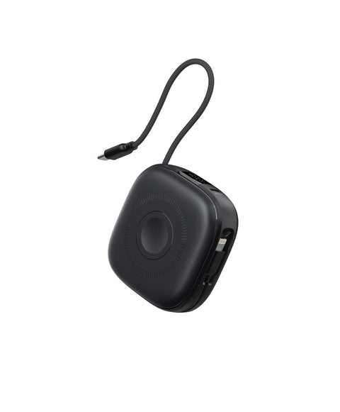 Swissten VoltBox MagGo Powerbank - 22013935 - With Built-in USB-C And Lightning Cables With MagSafe - 10.000 mAh - Black