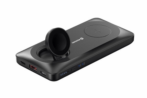 Swissten 10.000 2-in-1 MagSafe & Watch Powerbank - 22013973 - Black