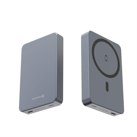 Swissten Fusion MagSafe Powerbank - 22013983 - 10.000 mAh - Silver