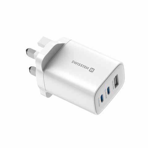 Swissten Edge Travel Charger (65W) - 22045103 - UK Plug