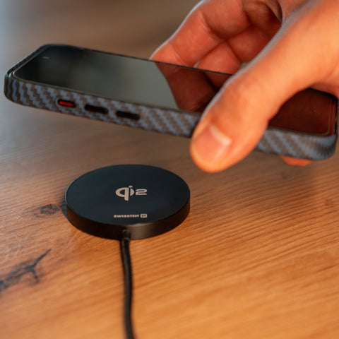 Swissten MagPuck Wireless Charger (15W) - 22055560 - Black