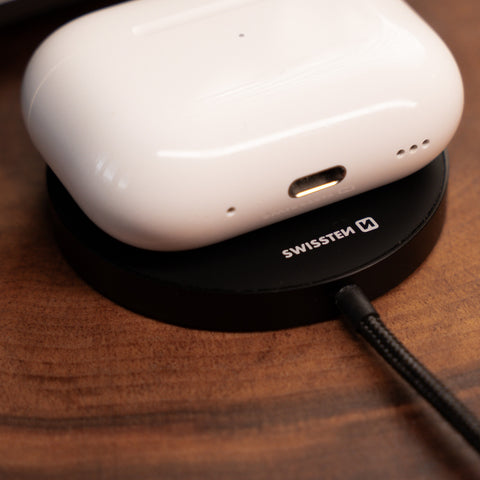 Swissten MagPuck Wireless Charger (15W) - 22055560 - Black