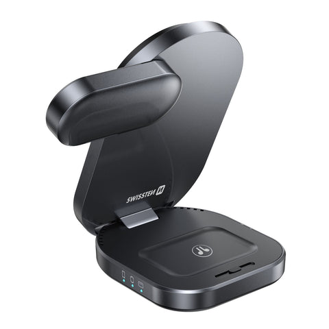 Swissten MagBase 3-In-1 Magnetic Wireless Charger - 22055570