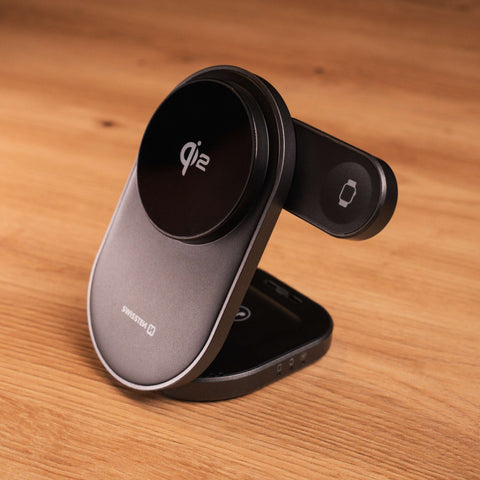 Swissten MagBase 3-In-1 Magnetic Wireless Charger - 22055570