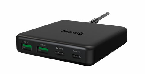 Swissten Laptop Power Delivery Travel Charger (65W) - 22057100 - Black