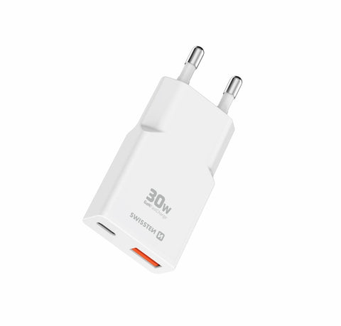 Swissten Slim GaN Travel Charger (30W) - 22070201