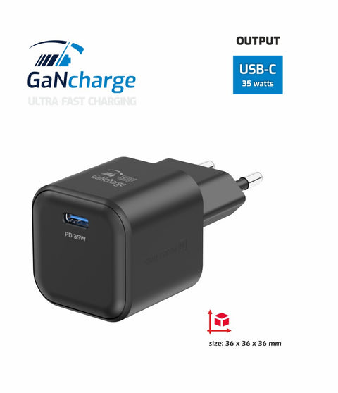 Swissten 35W UBS-C Travel Charger - 22070210 - Black