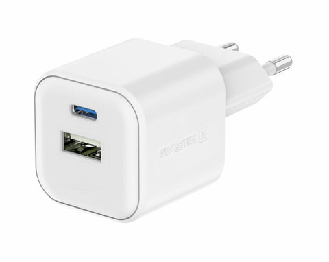 Swissten 20W UBS-A & USB-C Travel Charger - 22071100 - White