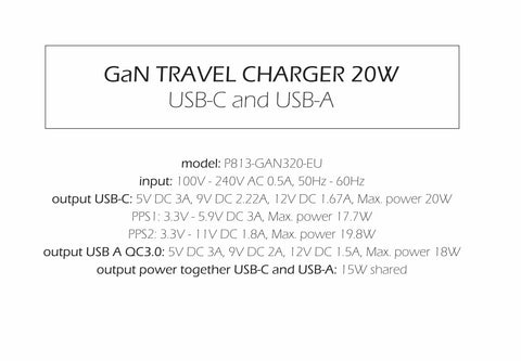 Swissten 20W UBS-A & USB-C Travel Charger - 22071100 - White